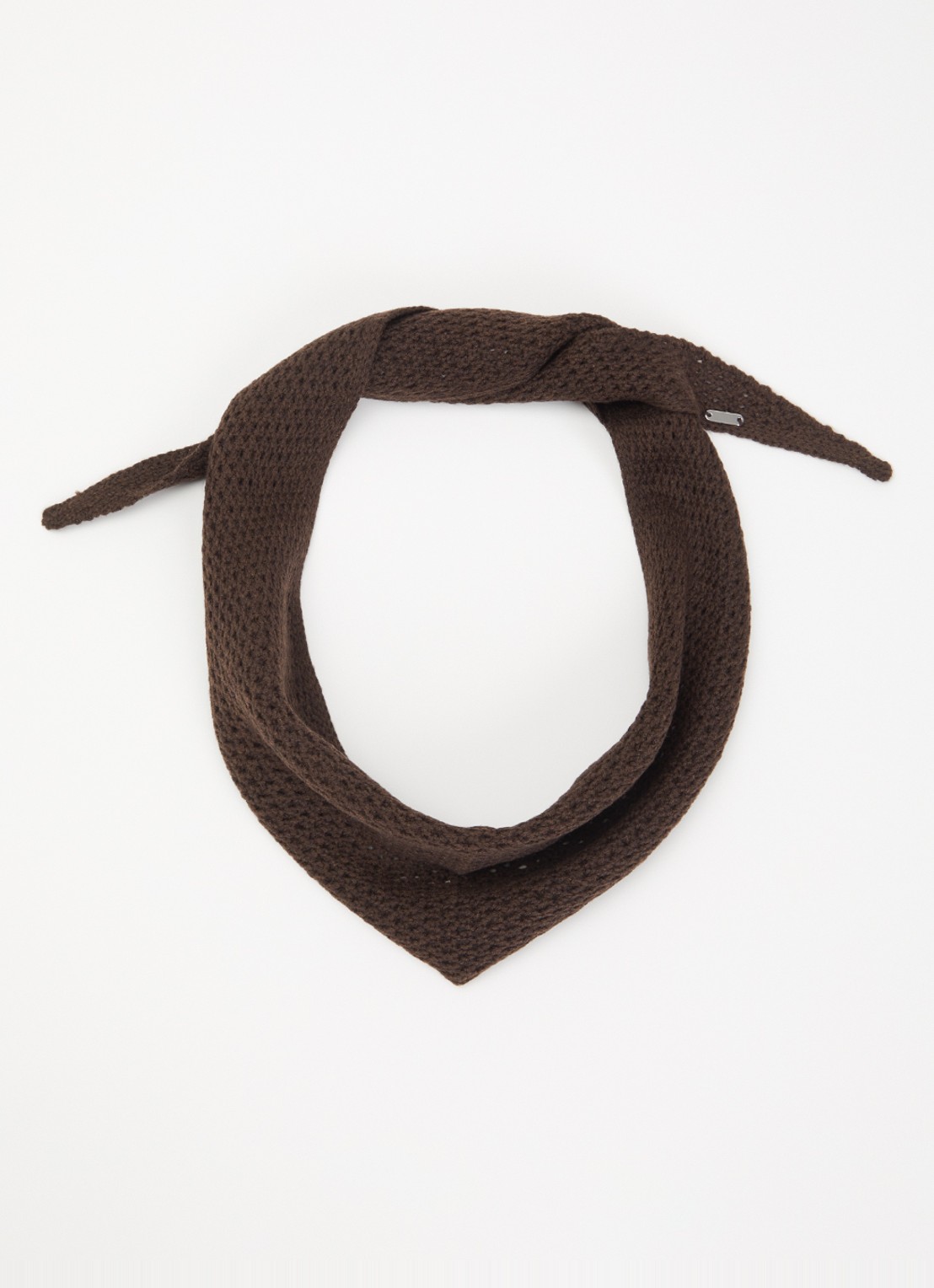 OPUS Alisie sjaal 105 x 16,5 cm - voorkant donkerbruin