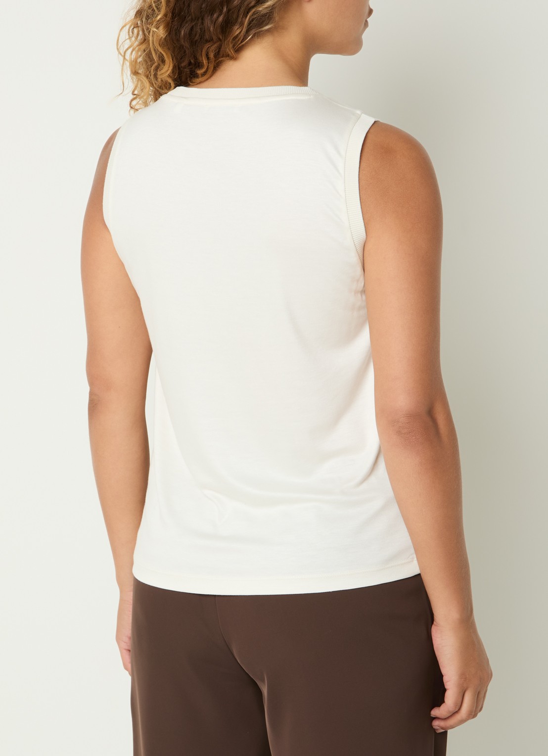 OPUS Inise tanktop met ronde hals - achterkant 4 gebroken wit