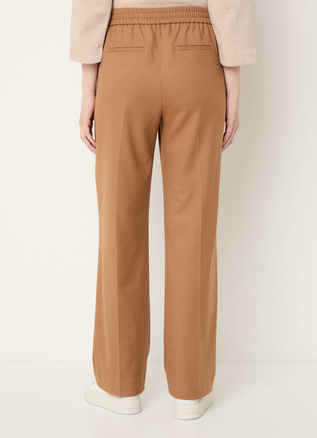 OPUS Macie vibe high waist pantalon - achterkant 4 camel