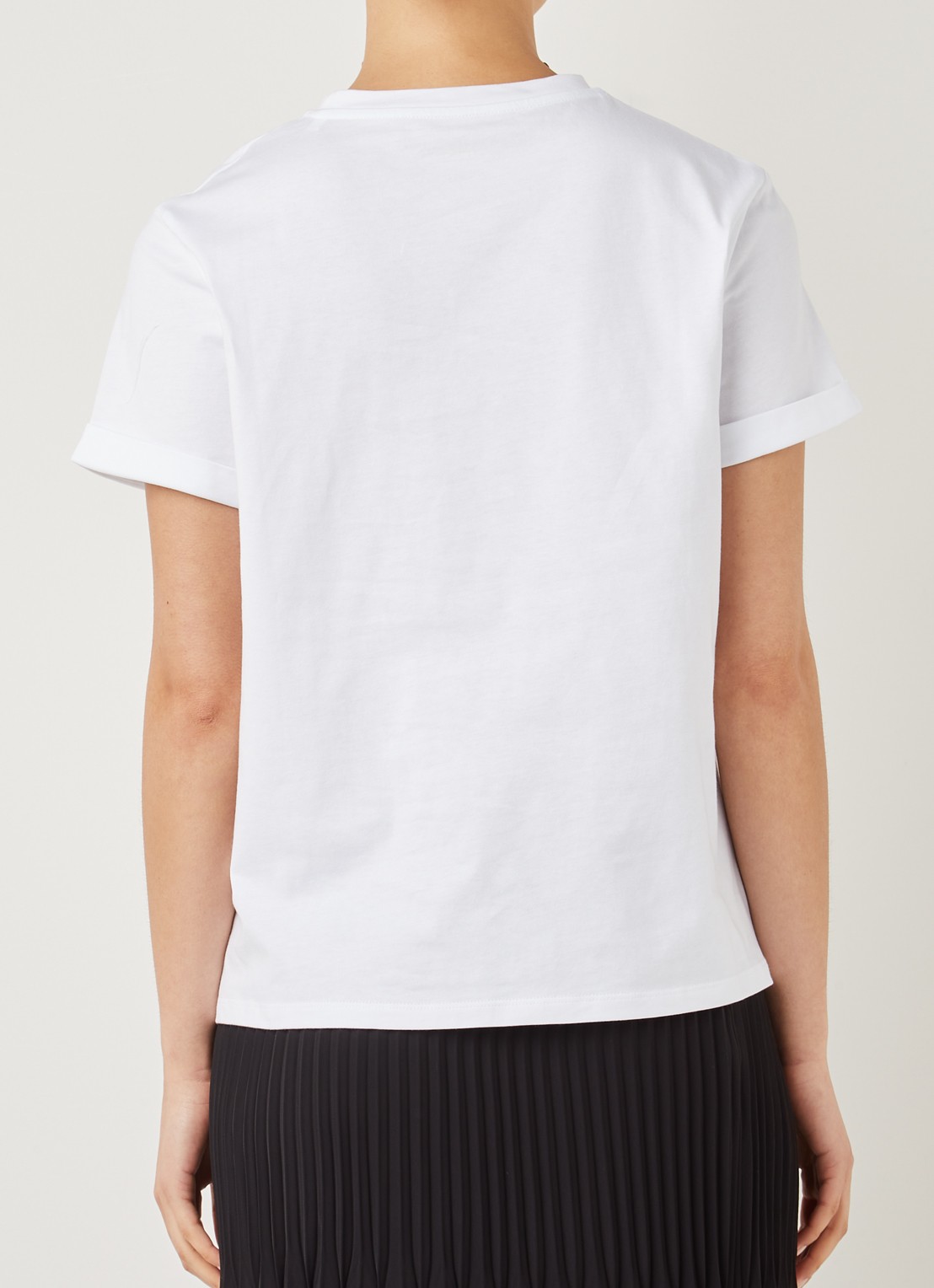 OPUS Serz T-shirt met borduring - achterkant 4 wit