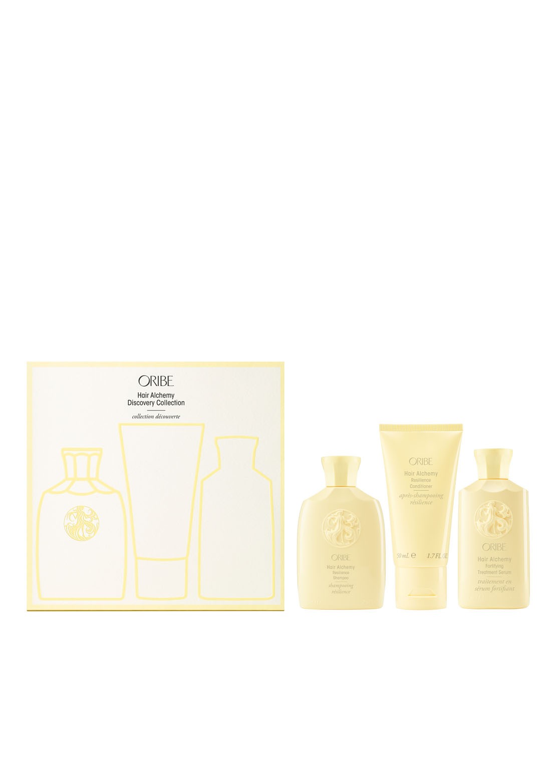 Oribe Hair Alchemy Evergreen Set - travel size haarverzorgingsset - voorkant 2 undefined