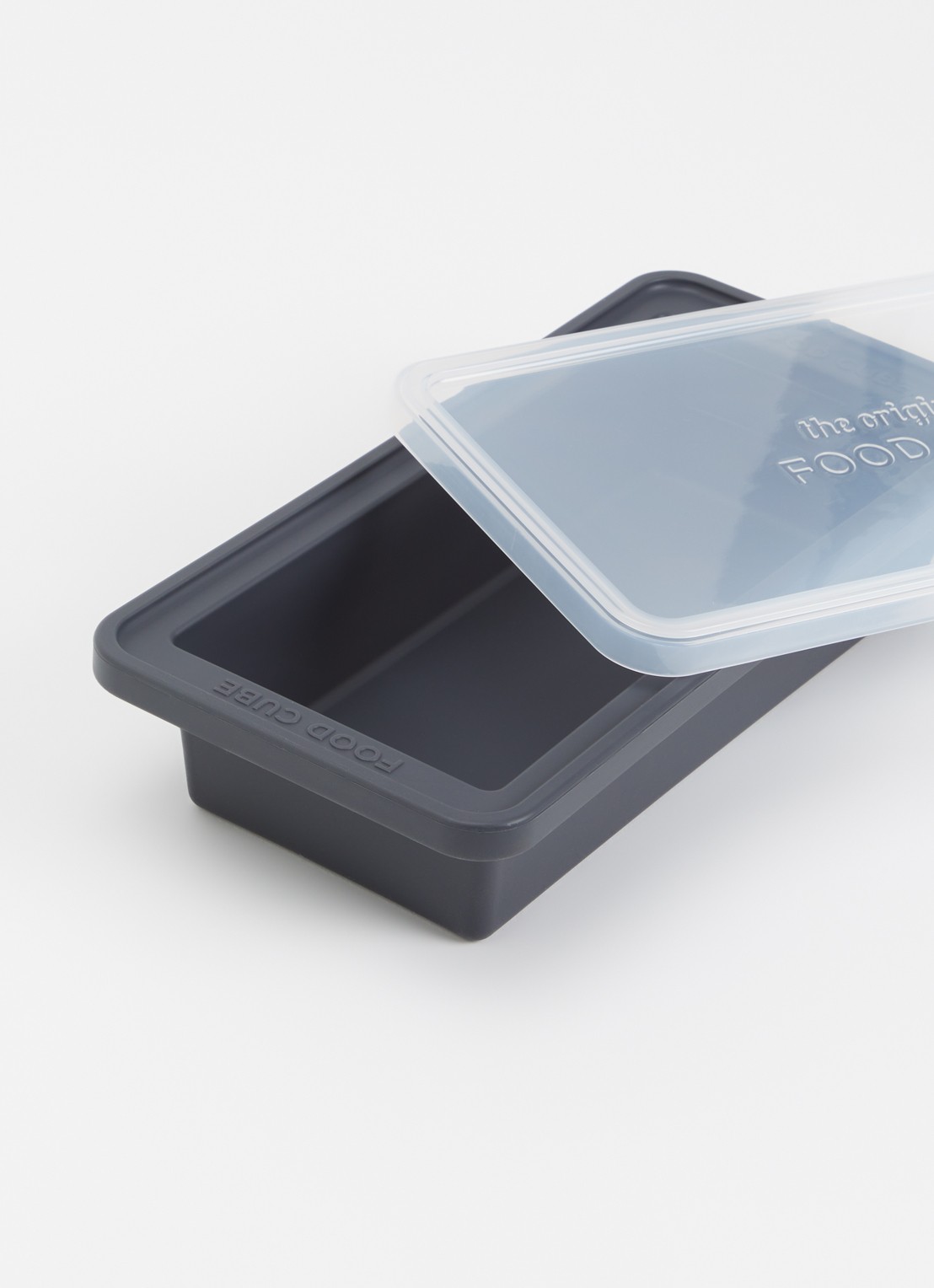Original Food Cube Mealprep bak 1 liter - detail 2 donkergrijs