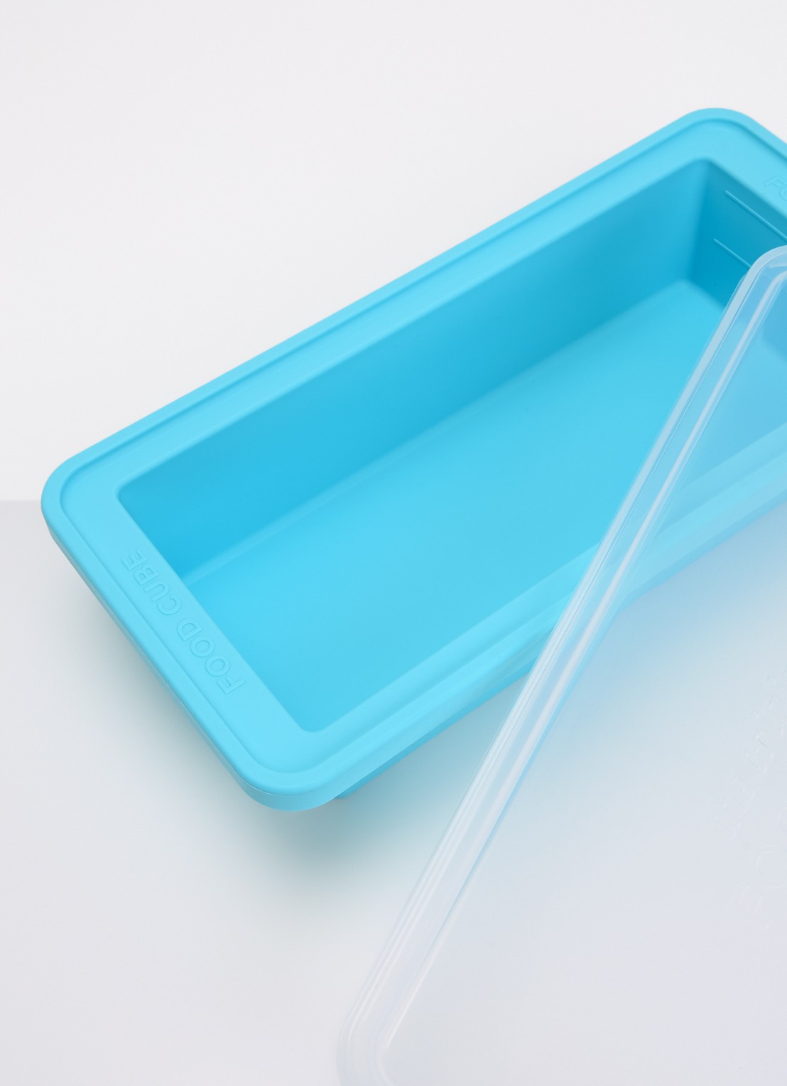 Original Food Cube Mealprep bak 1 liter - voorkant 2 blauw