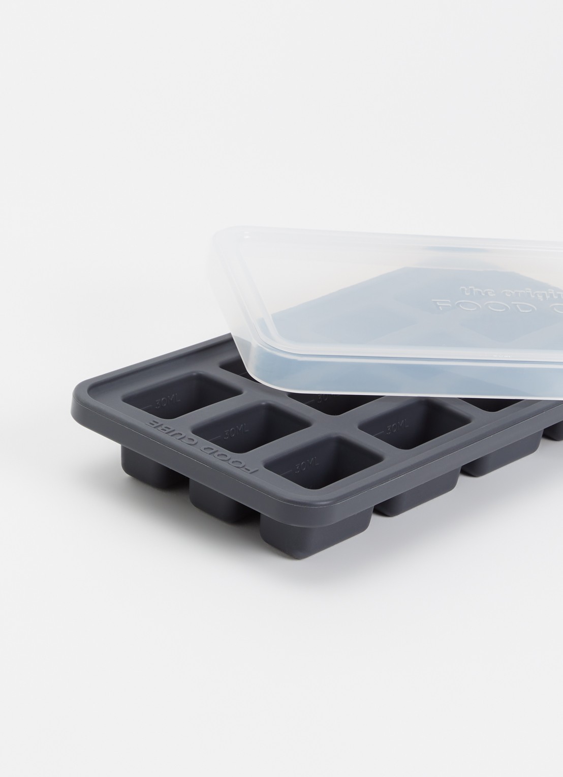 Original Food Cube Mealprep bak 12 x 3 cl - detail 2 donkergrijs