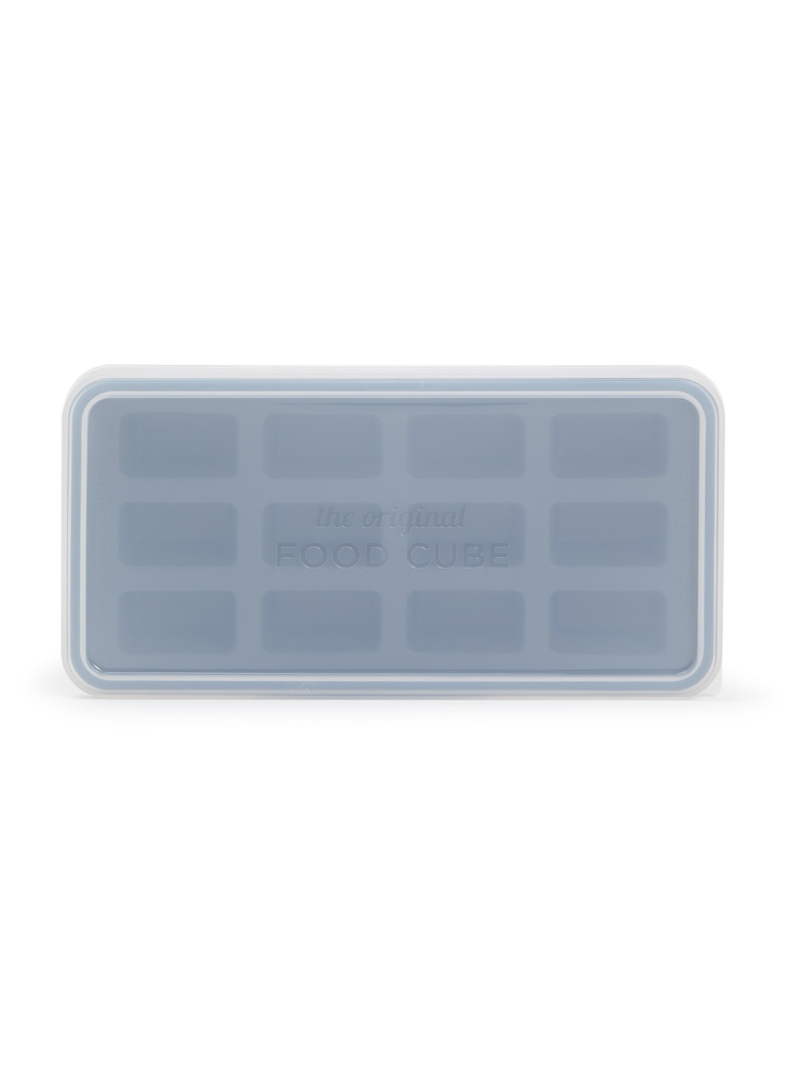 Original Food Cube Mealprep bak 12 x 3 cl - voorkant donkergrijs