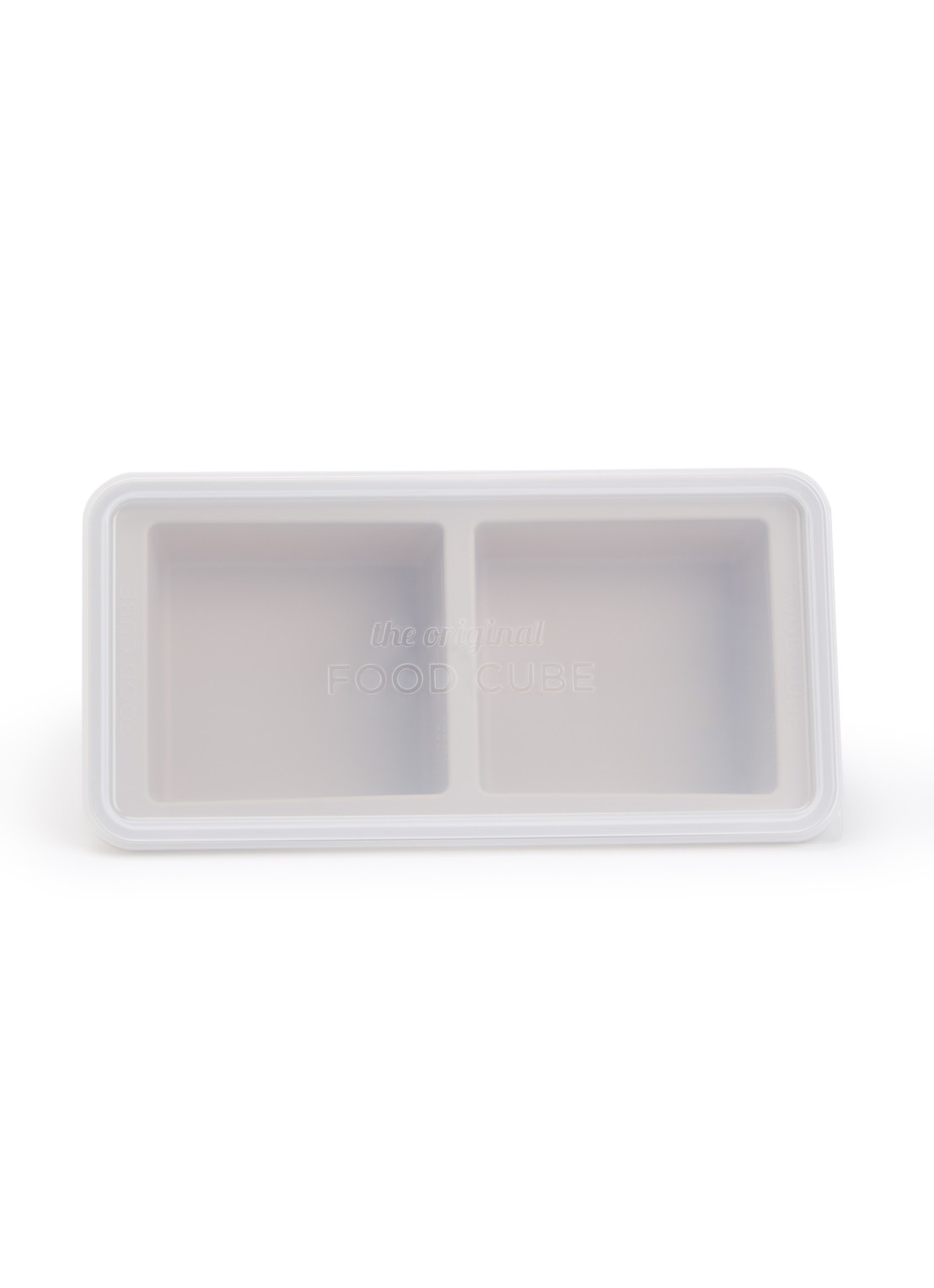 Original Food Cube Mealprep bak 2 x 0,5 l  - voorkant beige
