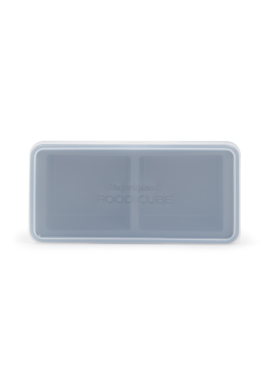 Original Food Cube Mealprep bak 2 x 0,5 l  - voorkant 2 donkergrijs