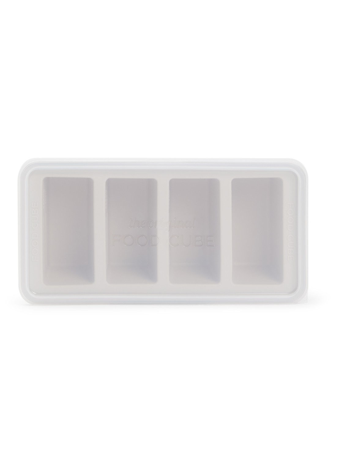 Original Food Cube Mealprep bak 4 x 0,25 l  - voorkant beige