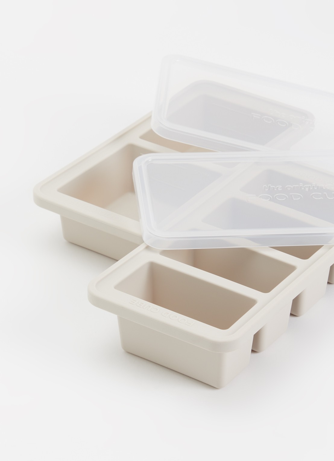 Original Food Cube Mealprep bak set van 2 - 4 x 0,25 l en 2 x 0,5 l  - detail 2 beige