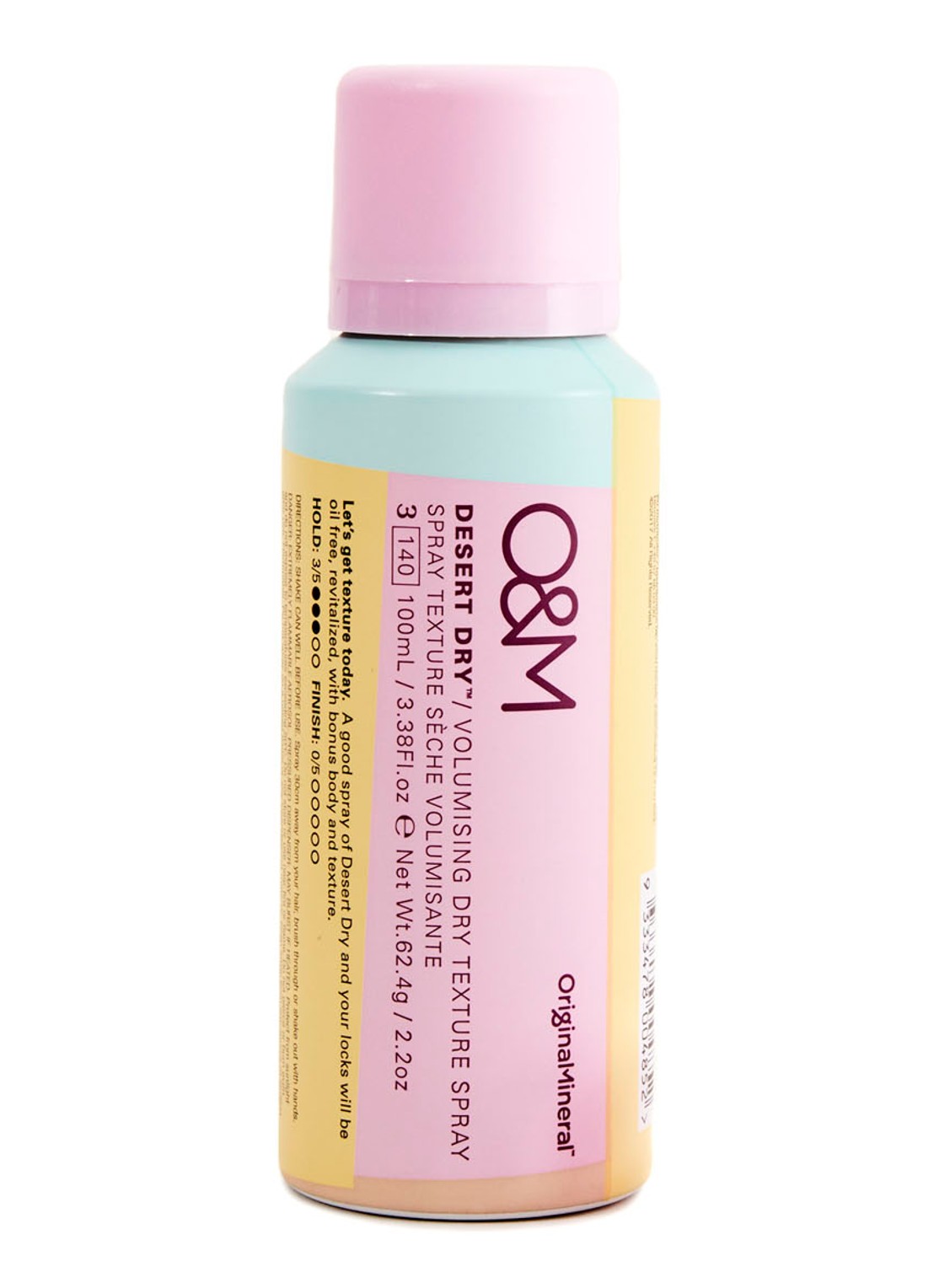 Original & Mineral Desert dry texture spray mini - travel size haarspray - voorkant undefined