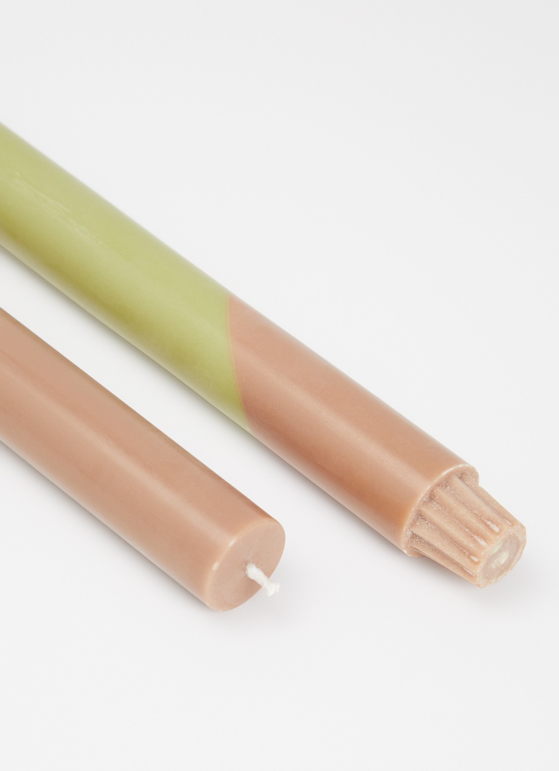 originalhome Diagonal kaars 30 cm set van 3 - voorkant 2 groen