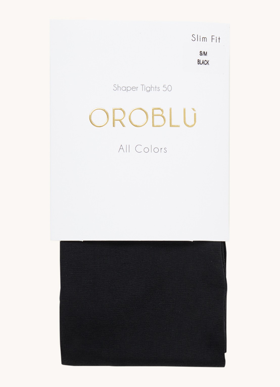 Oroblu All Colors corrigerende panty in 50 denier - voorkant zwart