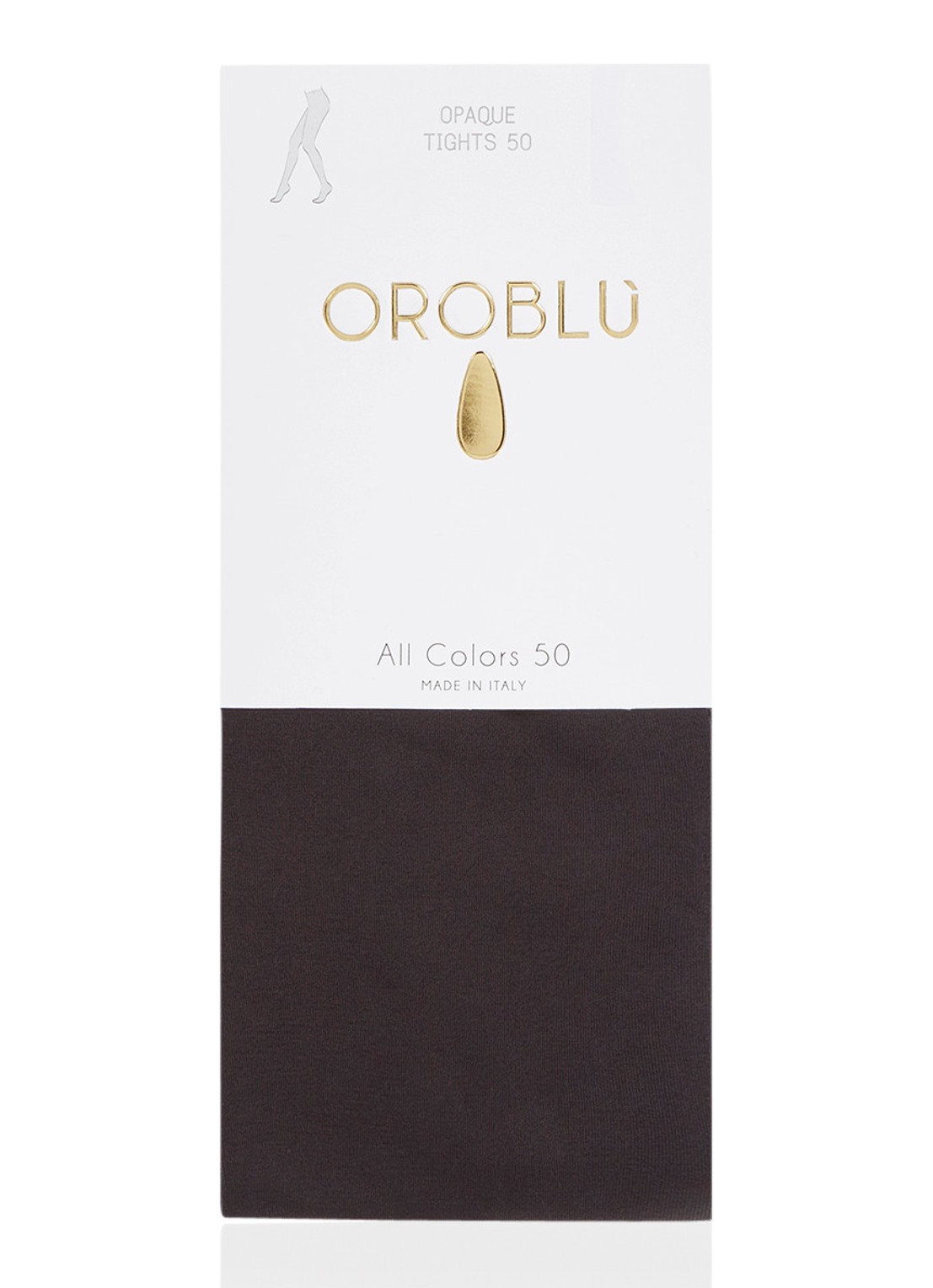 Oroblu All Colours panty in 50 denier black - voorkant 2 zwart