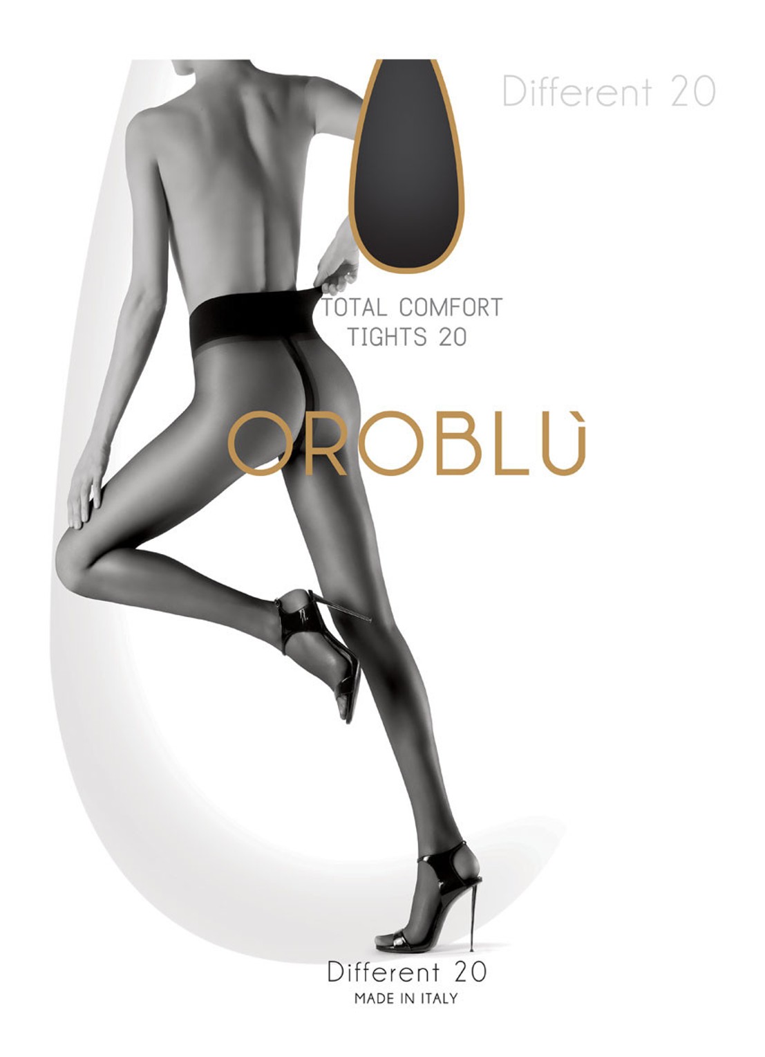 Oroblu Different panty in 20 denier - voorkant 2 creme