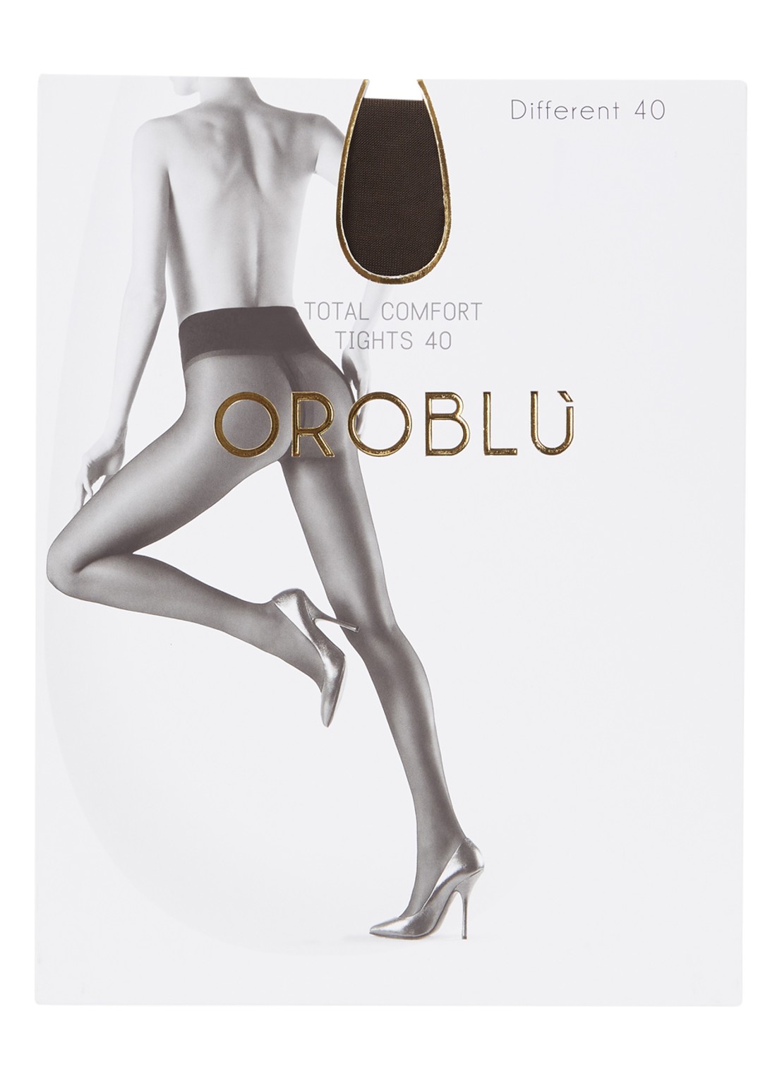 Oroblu Different panty in 40 denier brown - voorkant bruin
