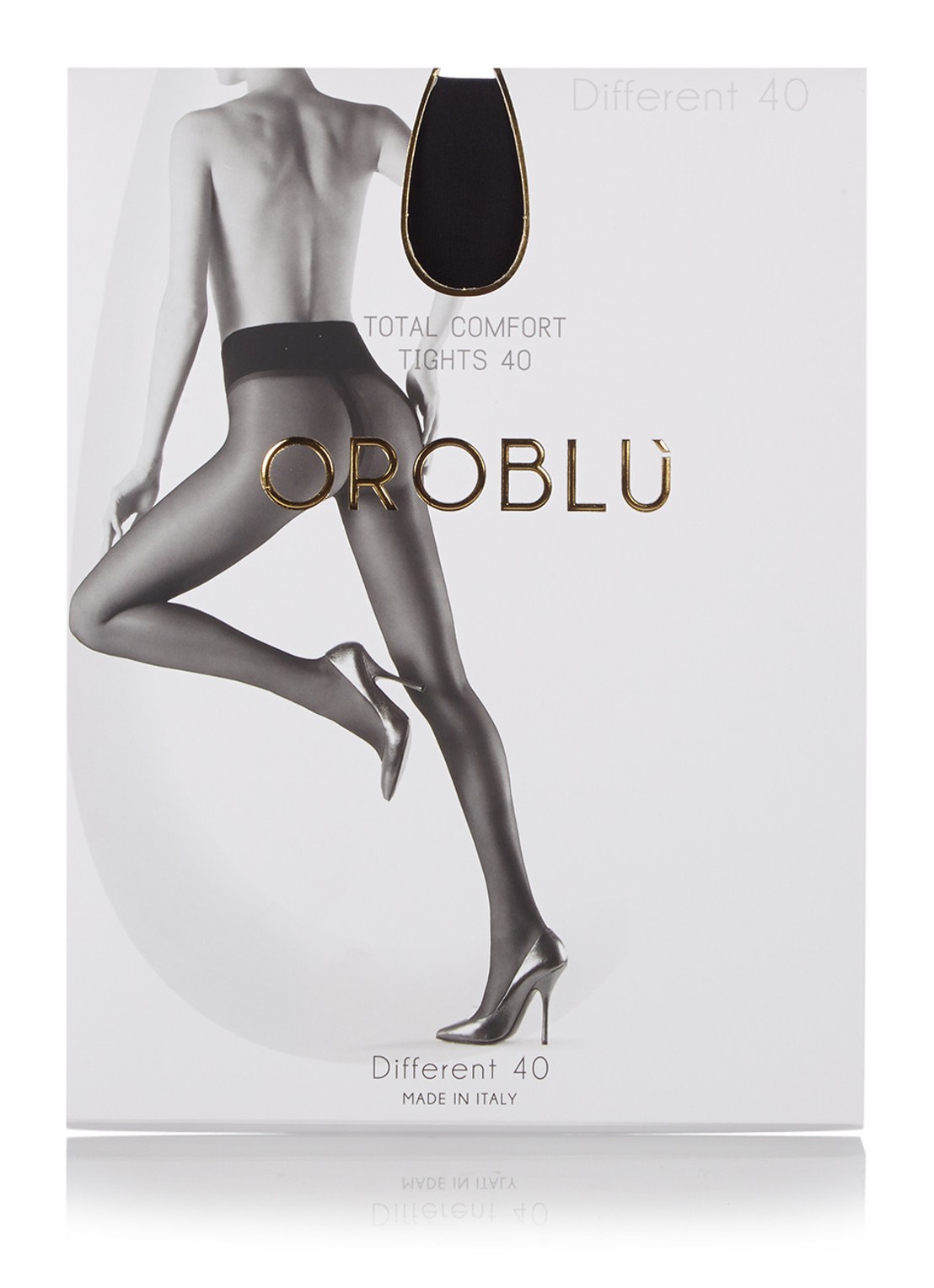 Oroblu Different panty in 40 denier - voorkant 3 antraciet