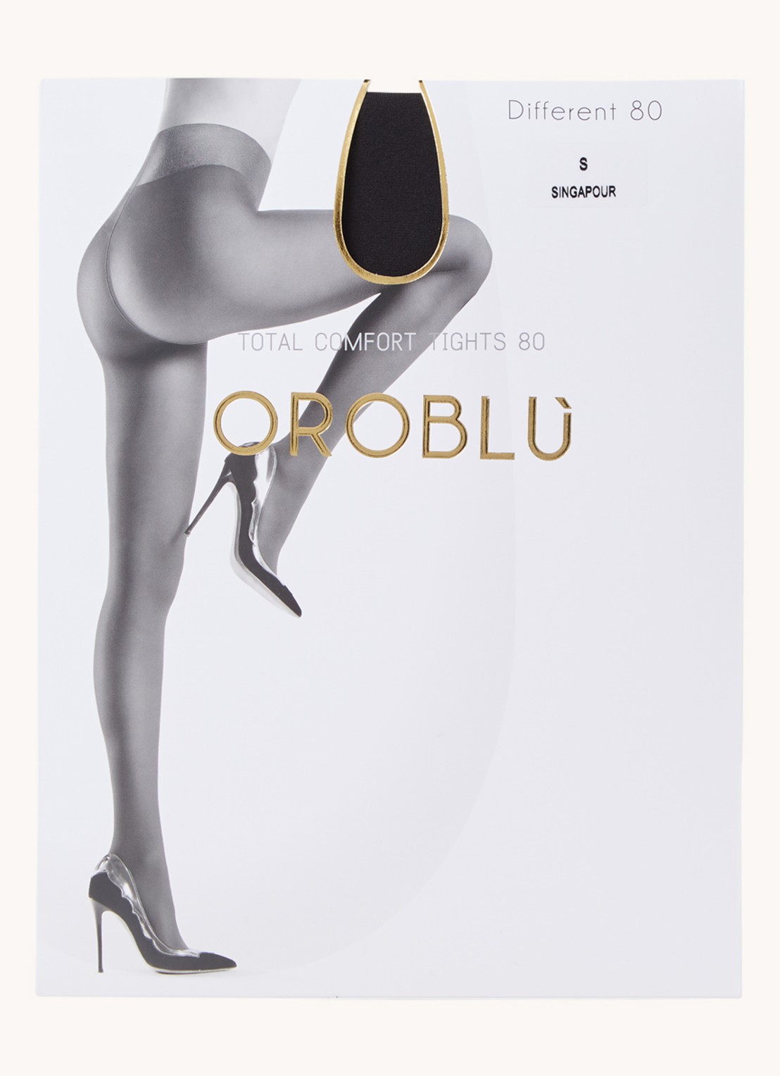 Oroblu Different panty in 80 denier - voorkant antraciet