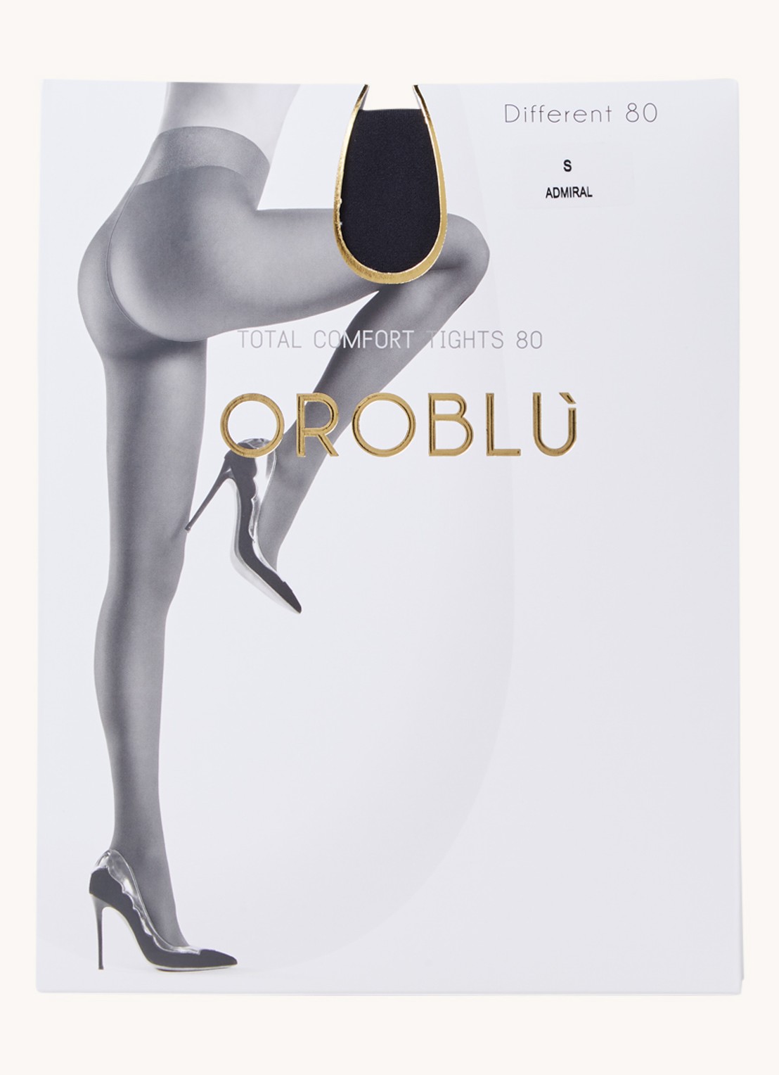 Oroblu Different panty in 80 denier - voorkant donkerblauw