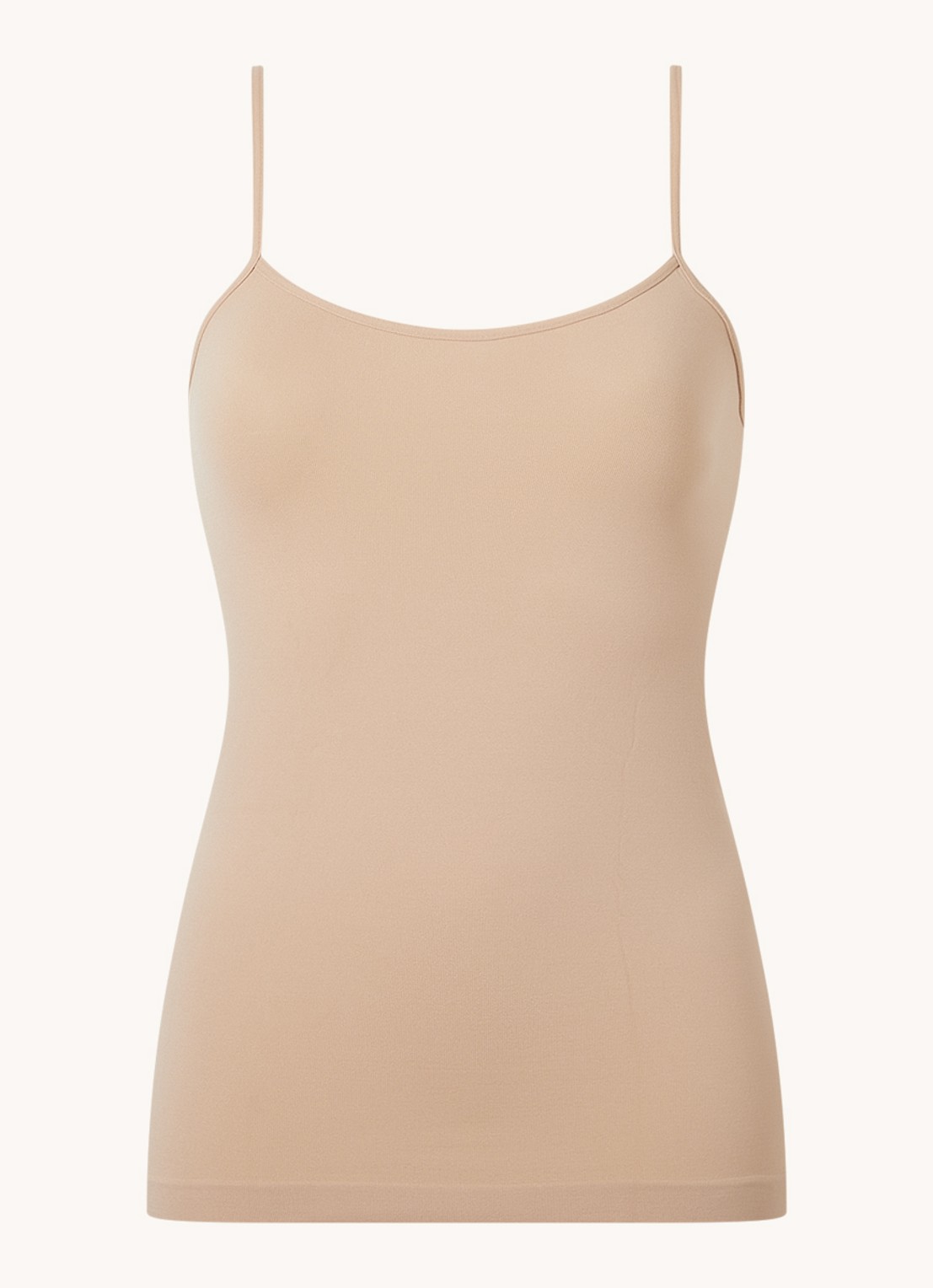 Oroblu Dolcevita top met spaghettibandjes - voorkant 2 donkerbeige
