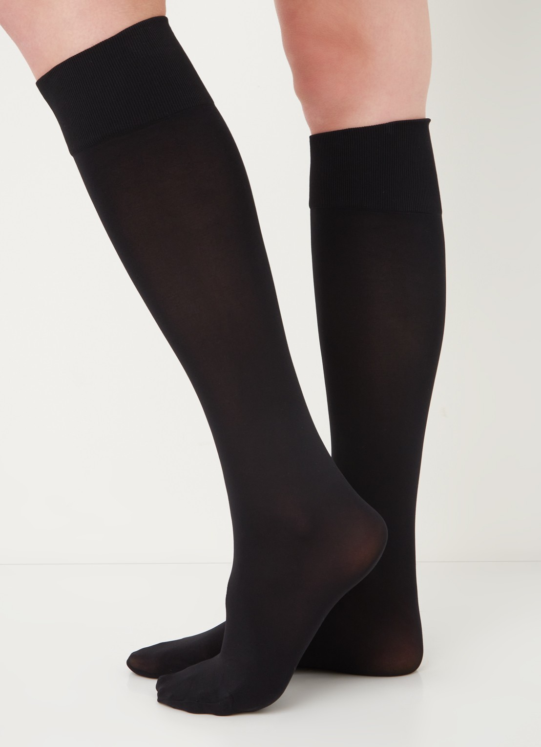 Oroblu Gambaletto Different kniekousen in 80 denier - voorkant 3 zwart