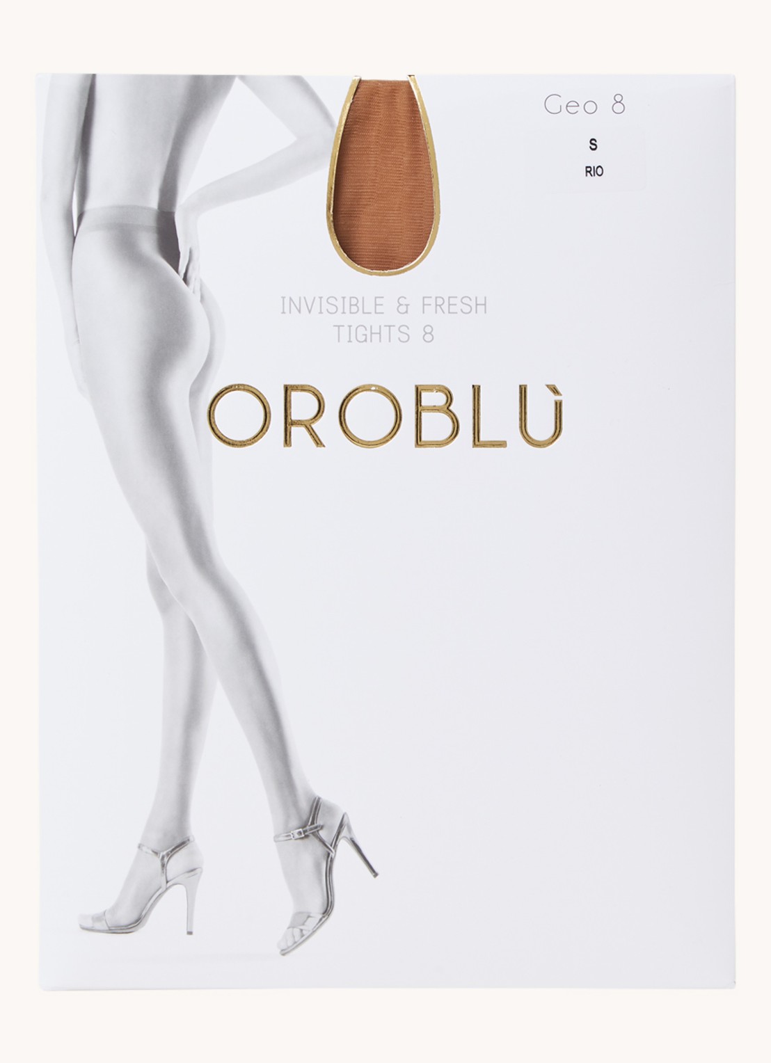 Oroblu Geo panty in 8 denier  - voorkant 2 lever