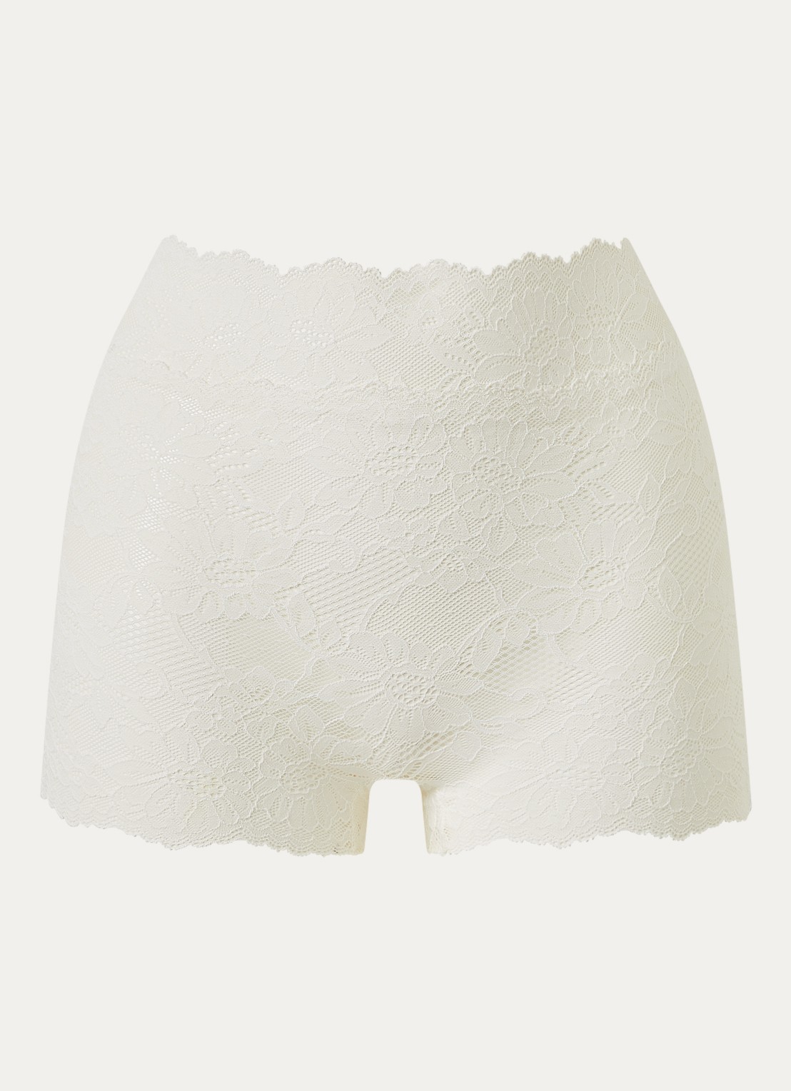 Oroblu High waisted slip van kant - voorkant 4 gebroken wit