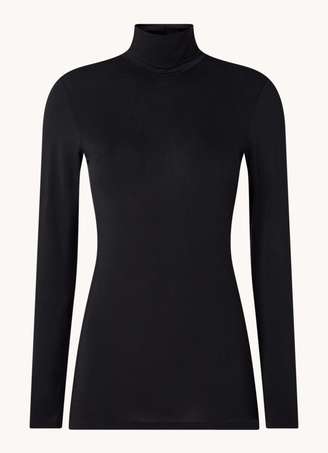 Oroblu Longsleeve met col - voorkant 2 zwart