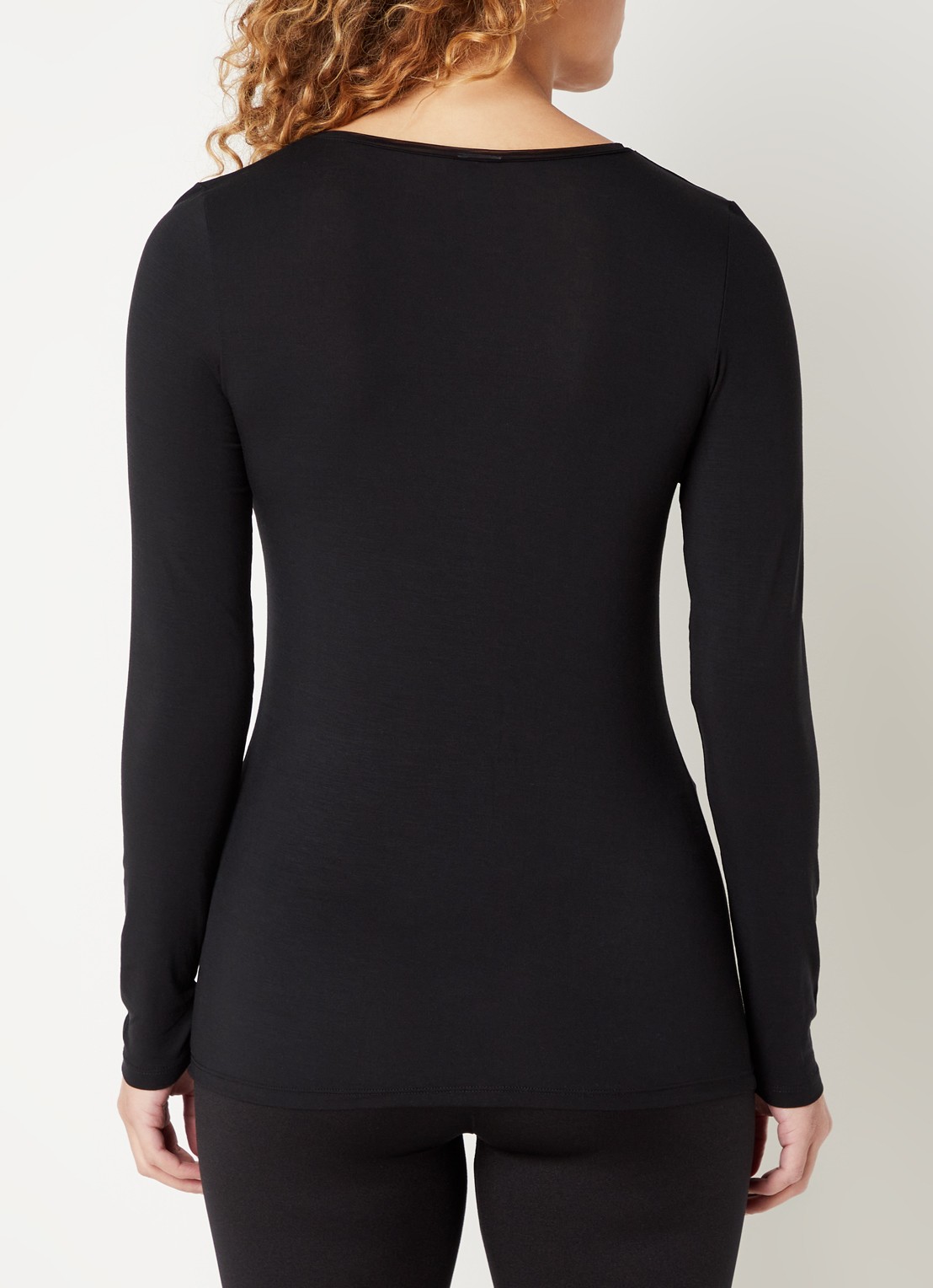 Oroblu Longsleeve met ronde hals  - achterkant 4 zwart