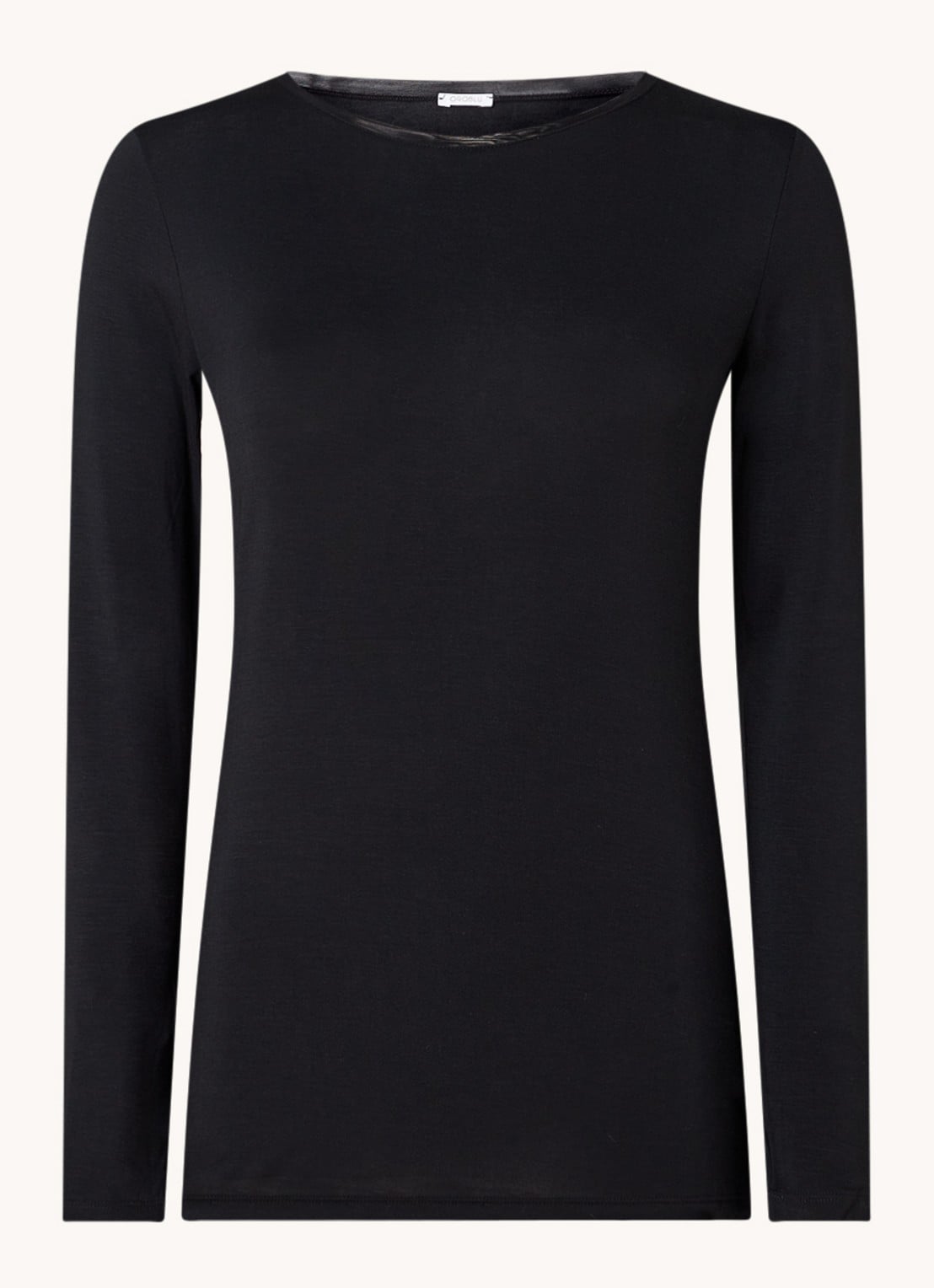 Oroblu Longsleeve met ronde hals  - voorkant 2 zwart