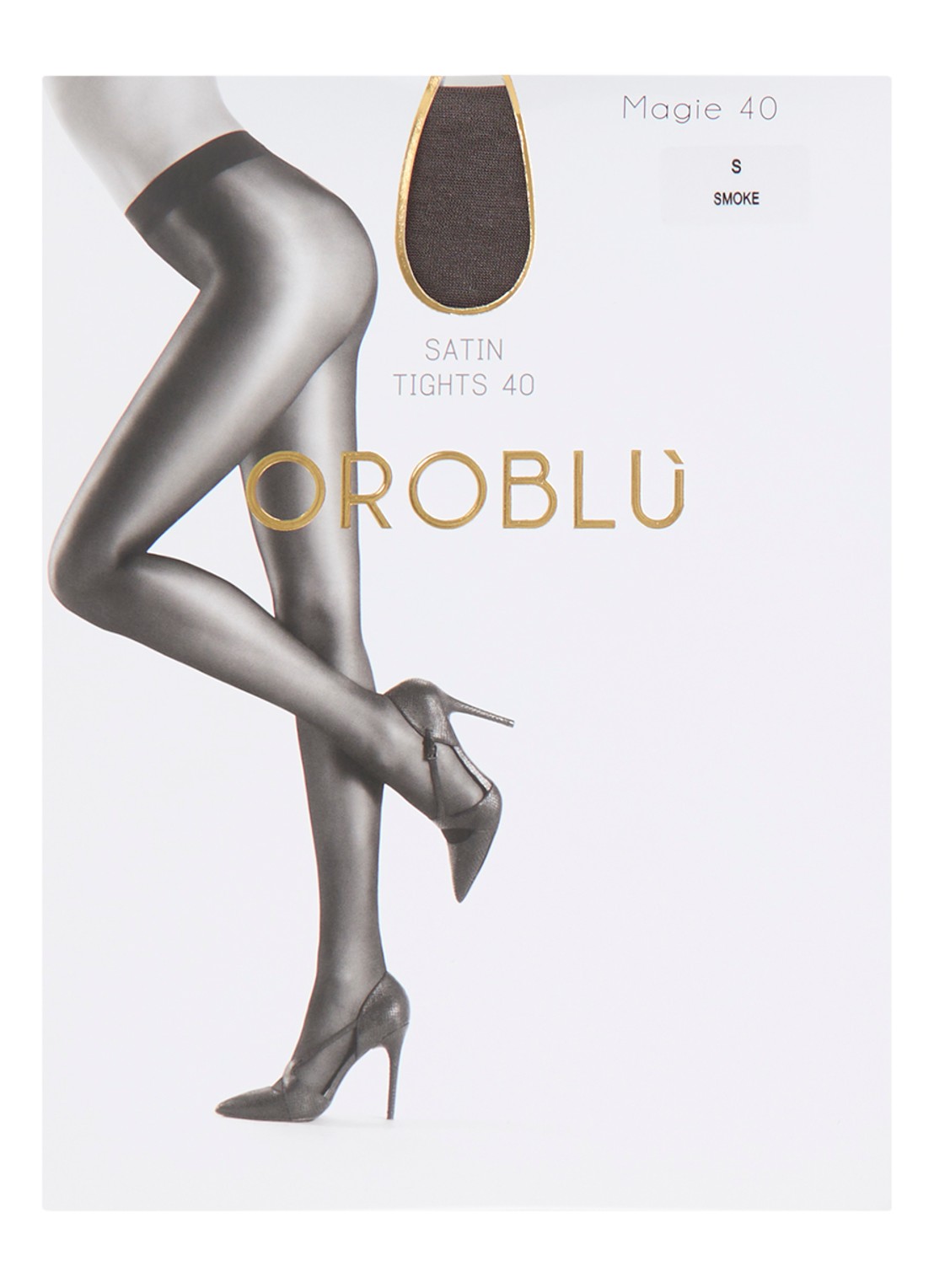 Oroblu Magie panty in 40 denier - voorkant 3 grijs