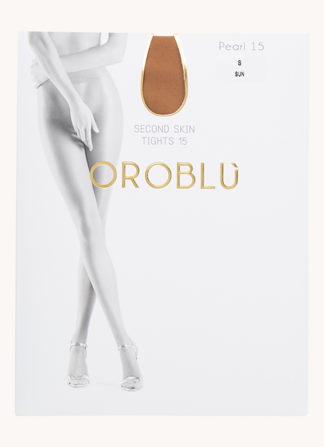 Oroblu Pearl panty in 15 denier - voorkant creme