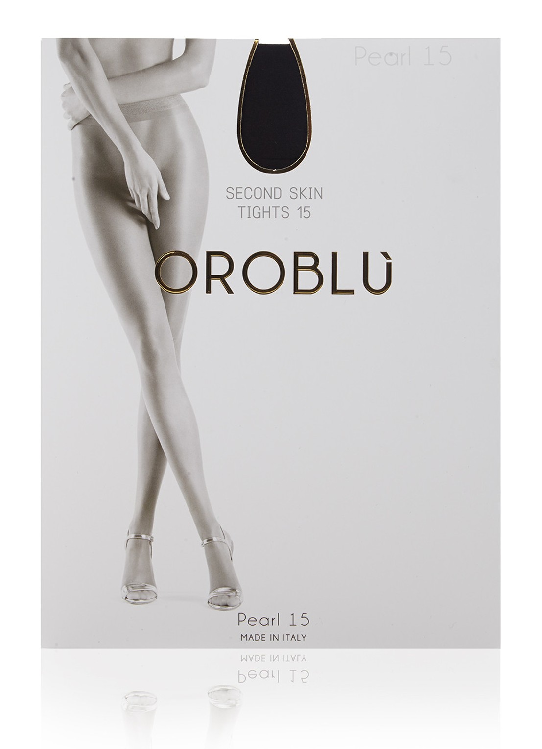Oroblu Pearl panty in 15 denier - voorkant 2 zwart