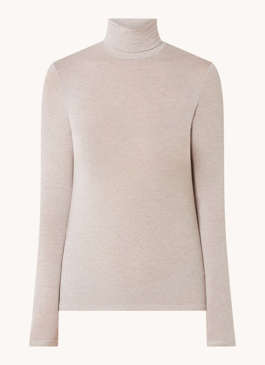 Oroblu Perfect Line longsleeve in kasjmierblend - voorkant 3 donkerbeige
