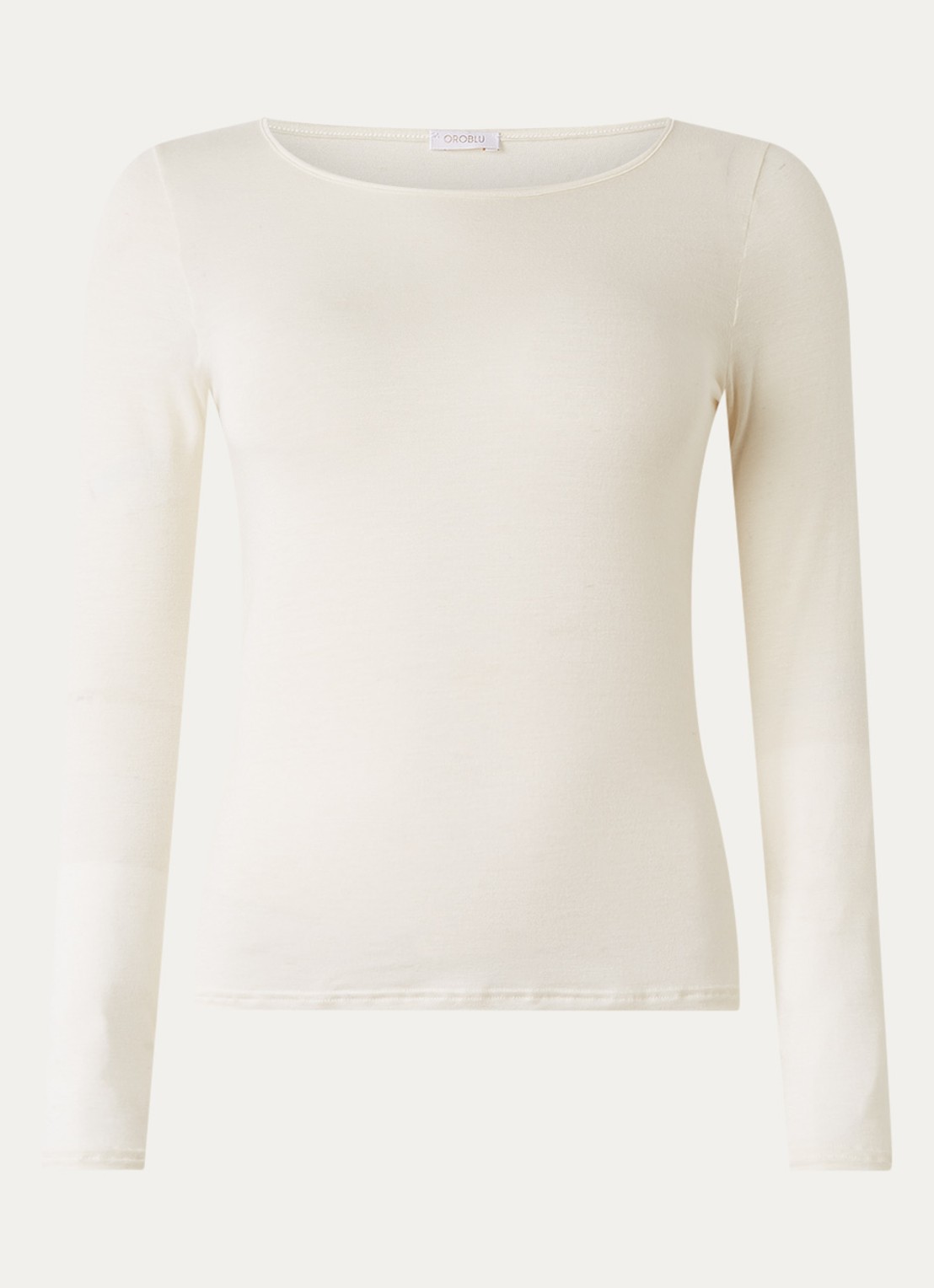 Oroblu Perfect Line longsleeve in kasjmierblend - voorkant 2 ivoor