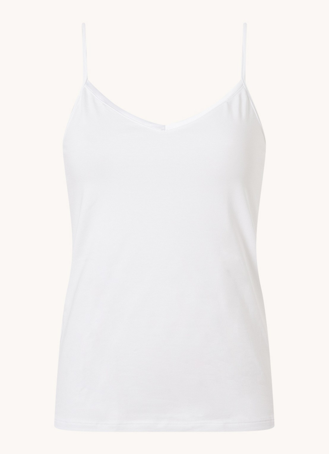 Oroblu Perfect Line top met spaghettibandjes - voorkant 2 wit