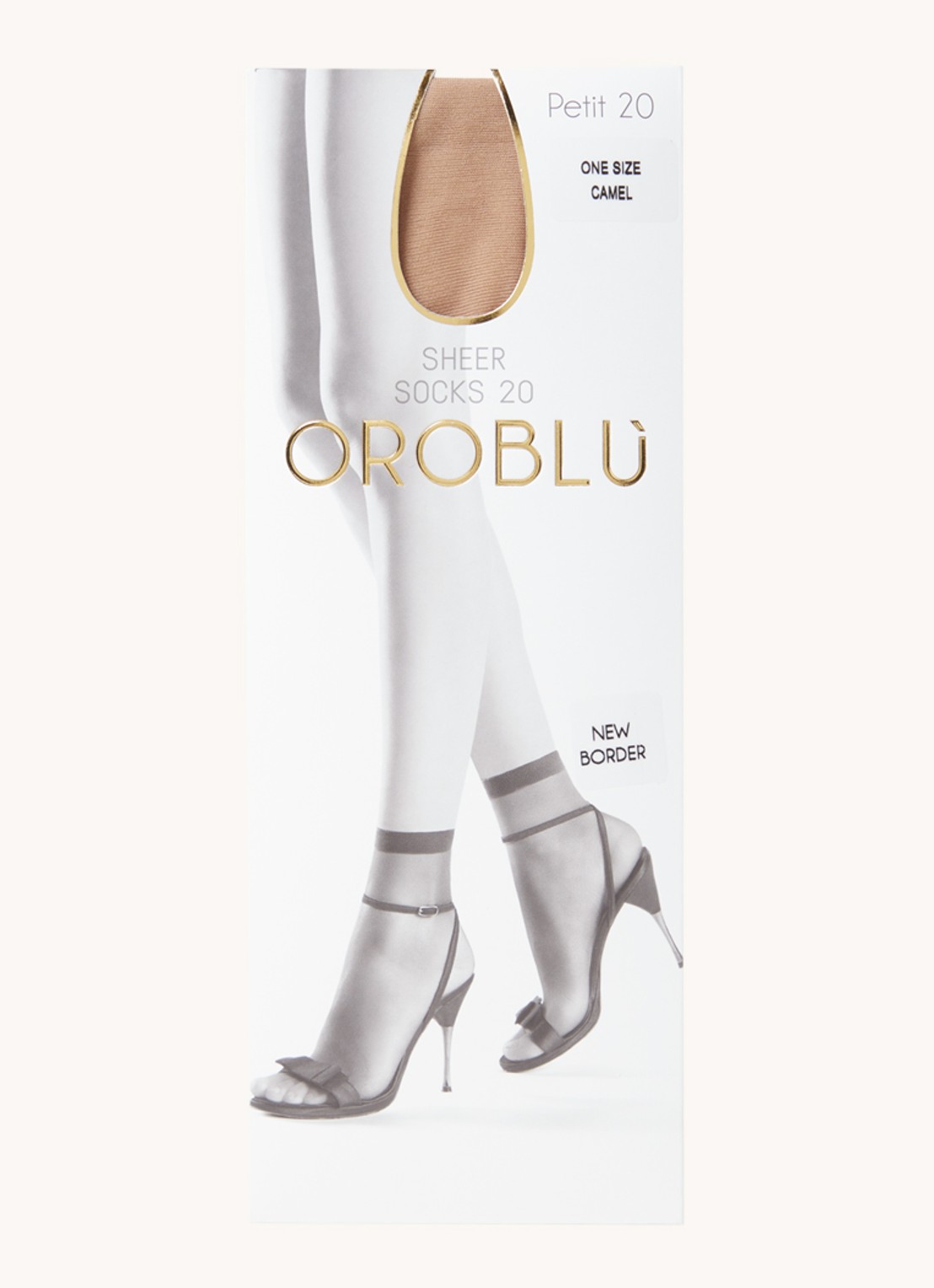 Oroblu Petit pantysokken in 20 denier - voorkant camel