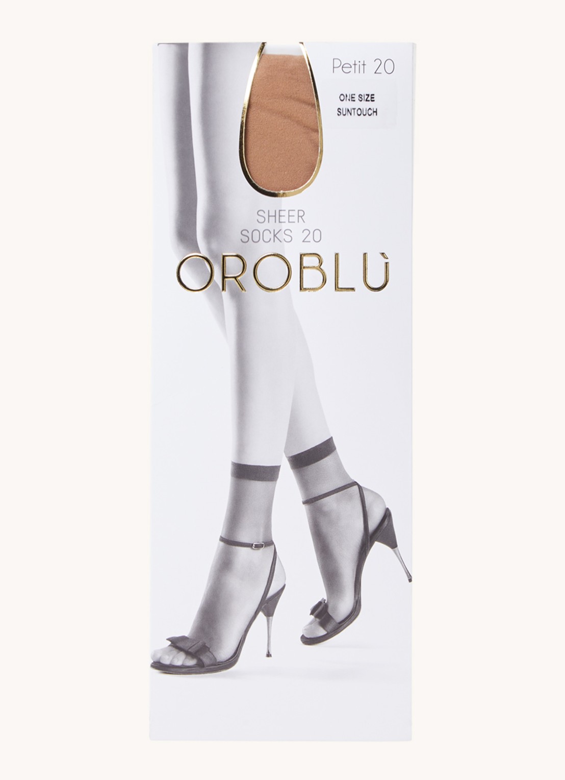 Oroblu Petit pantysokken in 20 denier - voorkant lichtgeel