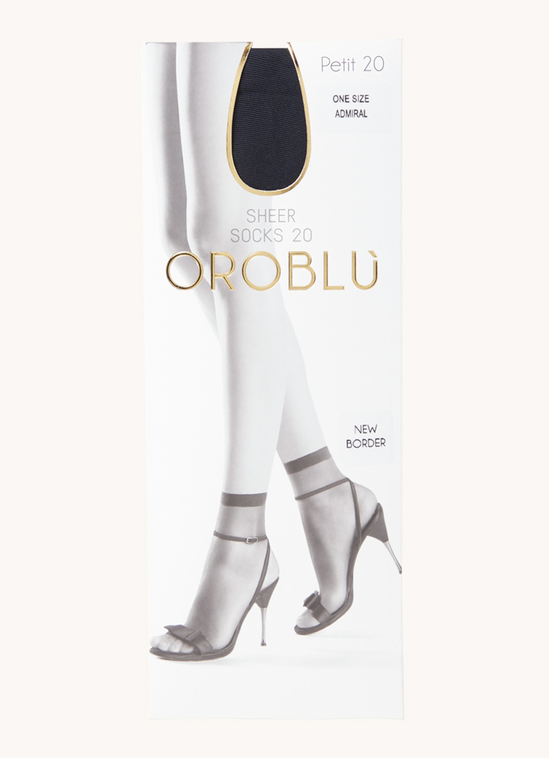 Oroblu Petit pantysokken in 20 denier - voorkant 2 donkerblauw