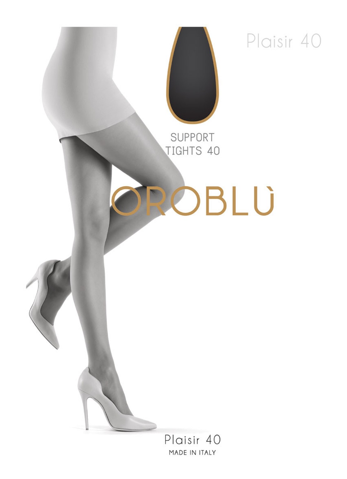 Oroblu Plaisir panty in 40 denier - voorkant 2 lichtbruin
