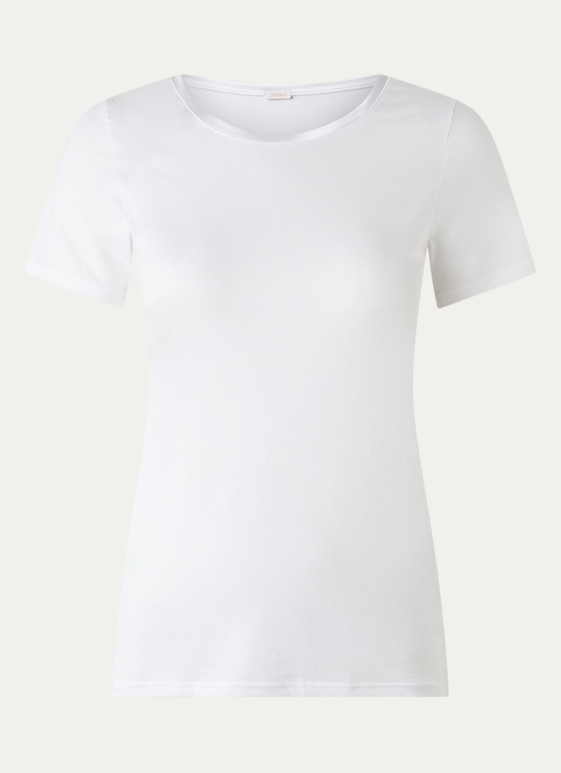 Oroblu Pyjamatop met ronde hals - voorkant wit