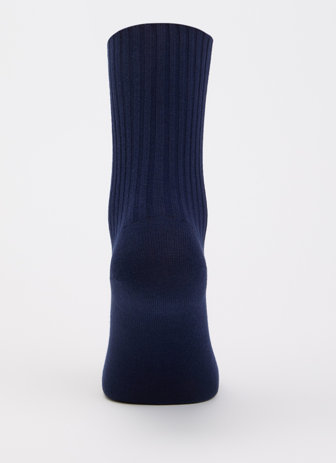 Oroblu Ribgebreide sokken in katoenblend - voorkant 2 donkerblauw