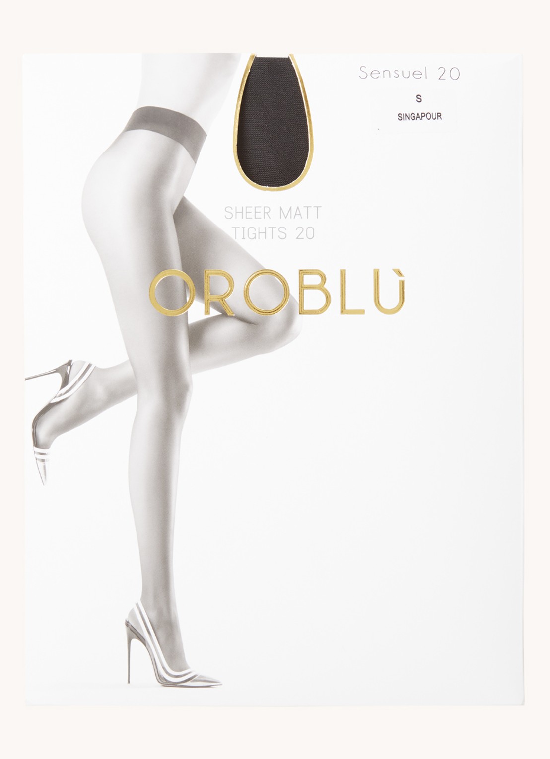 Oroblu Sensuel panty in 20 denier - voorkant 3 donkergrijs