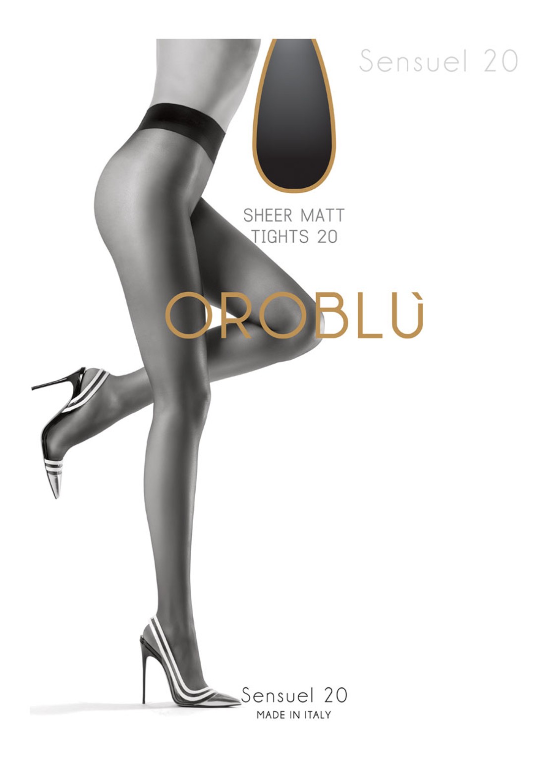 Oroblu Sensuel panty in 20 denier - voorkant 3 donkerblauw