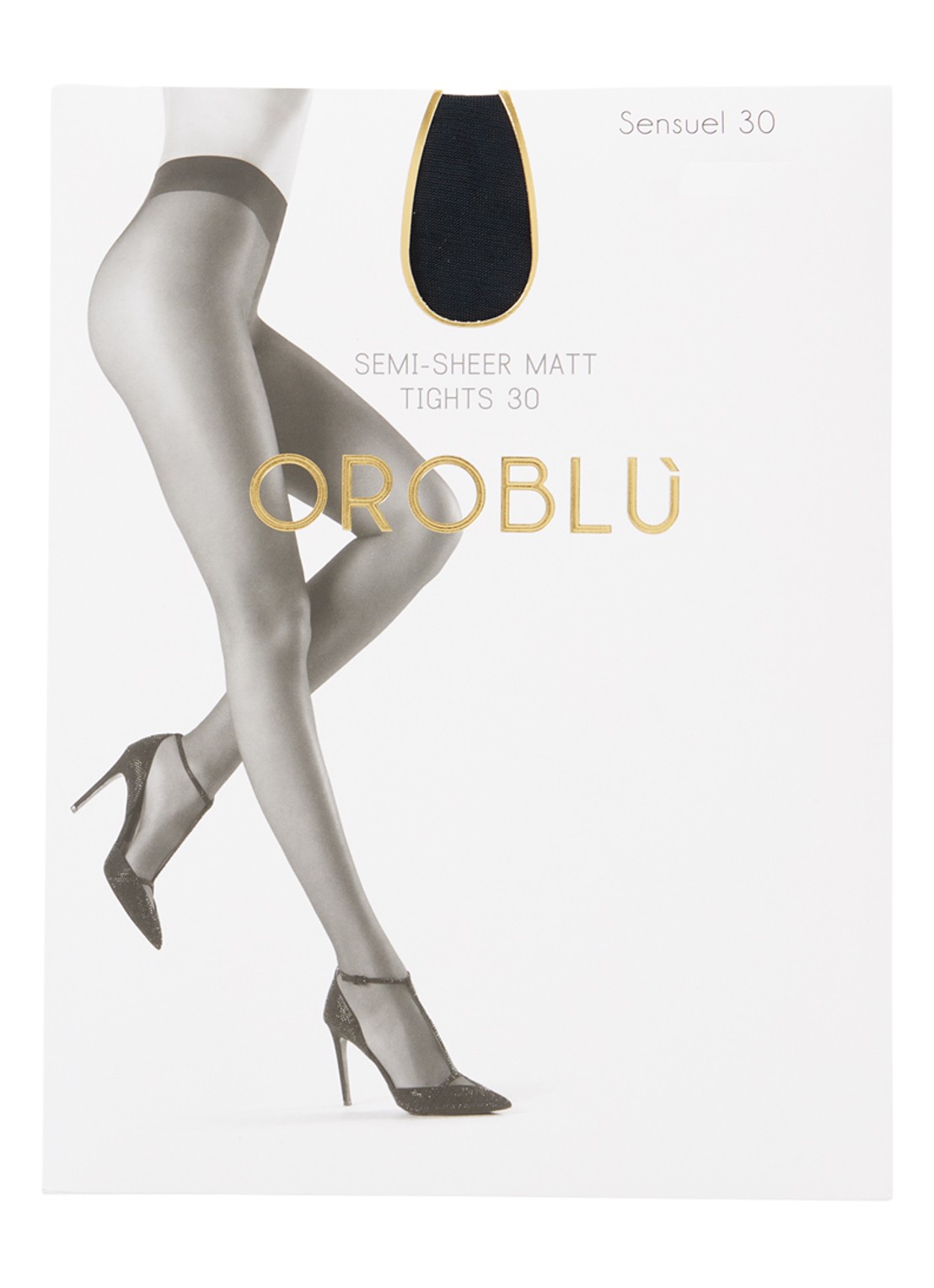 Oroblu Sensuel panty in 30 denier - voorkant 4 donkerblauw