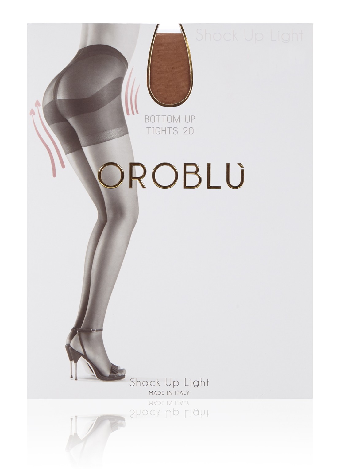 Oroblu Shock Up Light corrigerende panty in 20 denier - voorkant donkerbeige