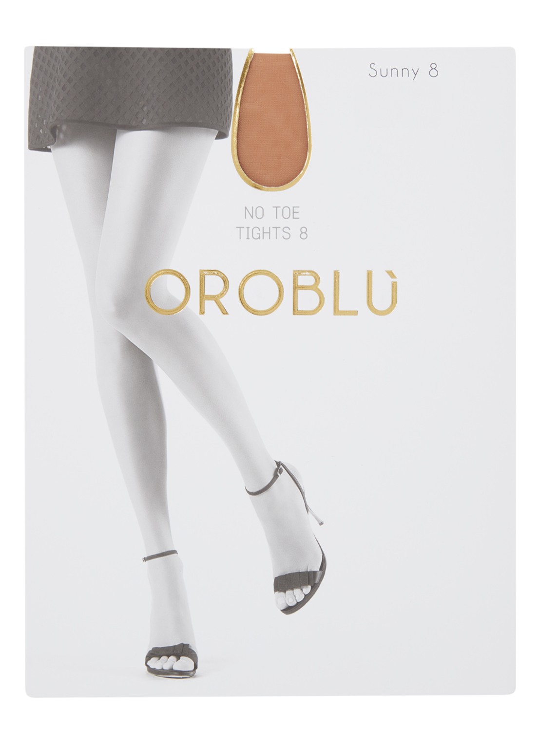 Oroblu Sunny panty in 8 denier - voorkant donkerbeige