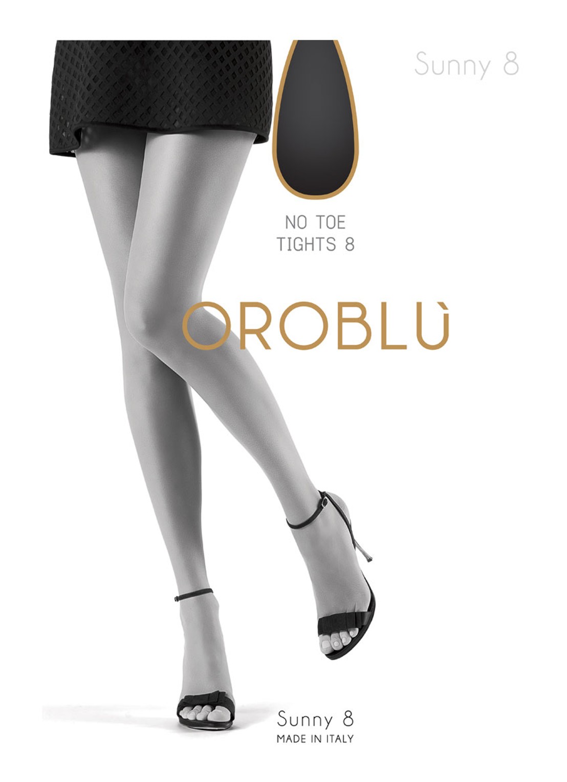 Oroblu Sunny panty in 8 denier - voorkant 2 donkerbeige
