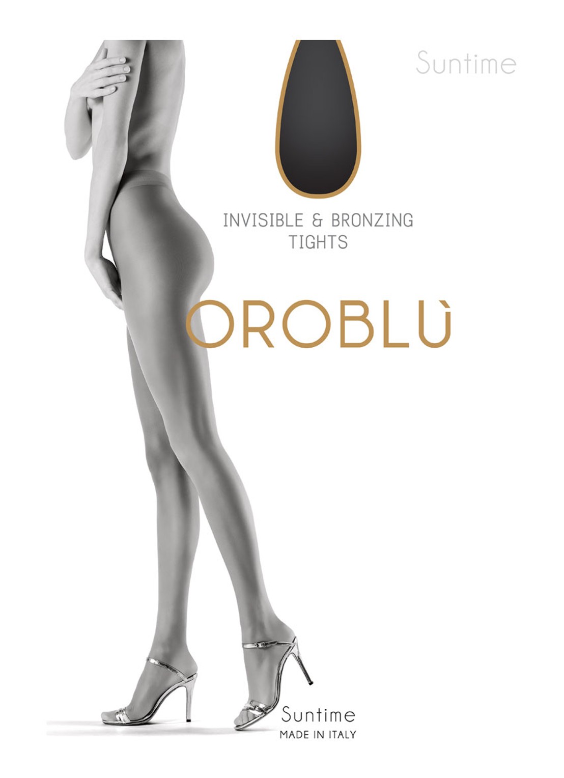 Oroblu Suntime panty in 15 denier - voorkant 3 donkerbeige