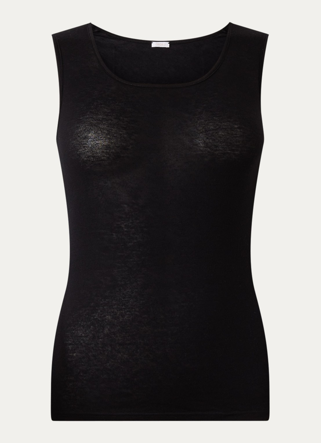 Oroblu Tanktop in kasjmierblend - voorkant 2 zwart