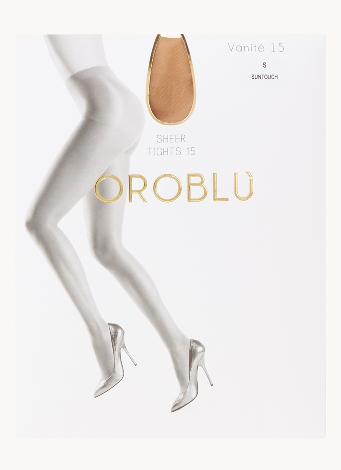 Oroblu Vanité panty in 15 denier - voorkant lichtbruin